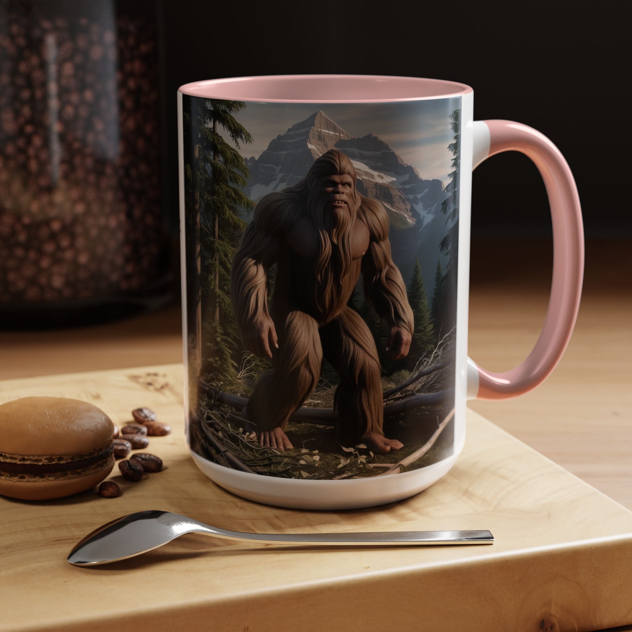 Bigfoot Mug: Sasquatch Coffee Cup, Mythical Creature, Camping Mugs for Men, Cryptozoology