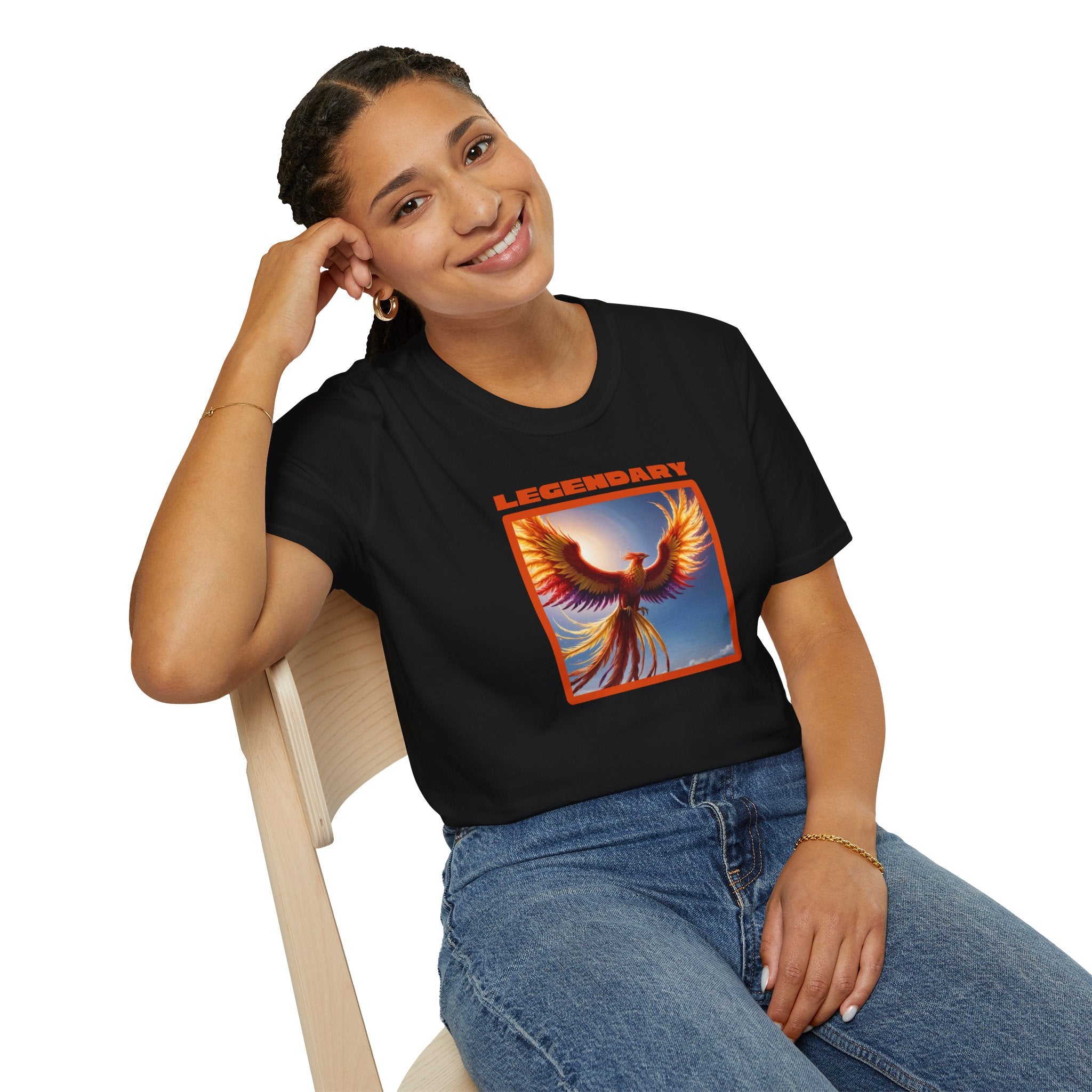 Phoenix Shirt: Legendary Bird Graphic Tee, Phoenix Rising, Mythical Creature Tshirt
