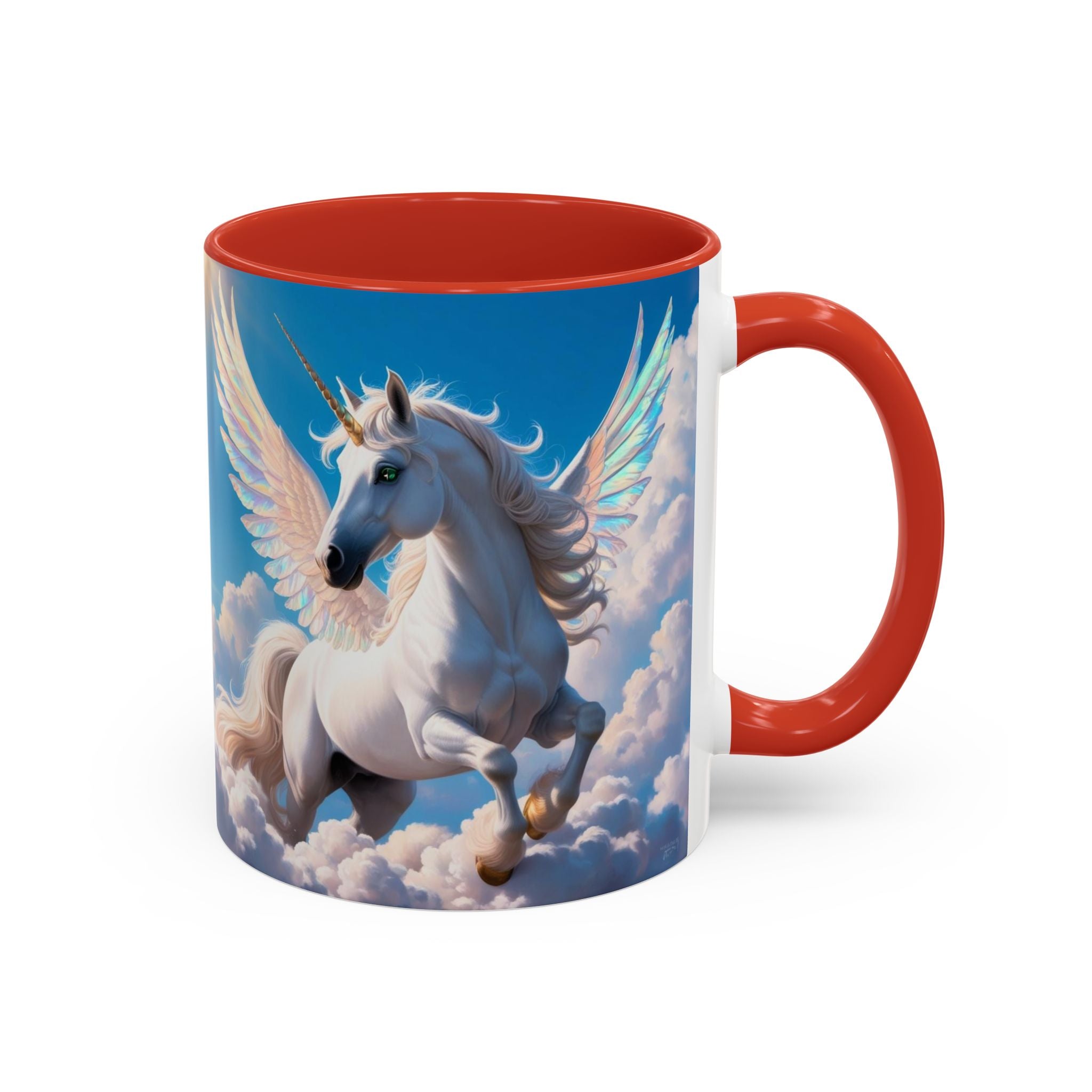 Unicorn Coffee Mug: Fairytale Alicorn, Mythical Creature, Enchanted Gift (Blue)
