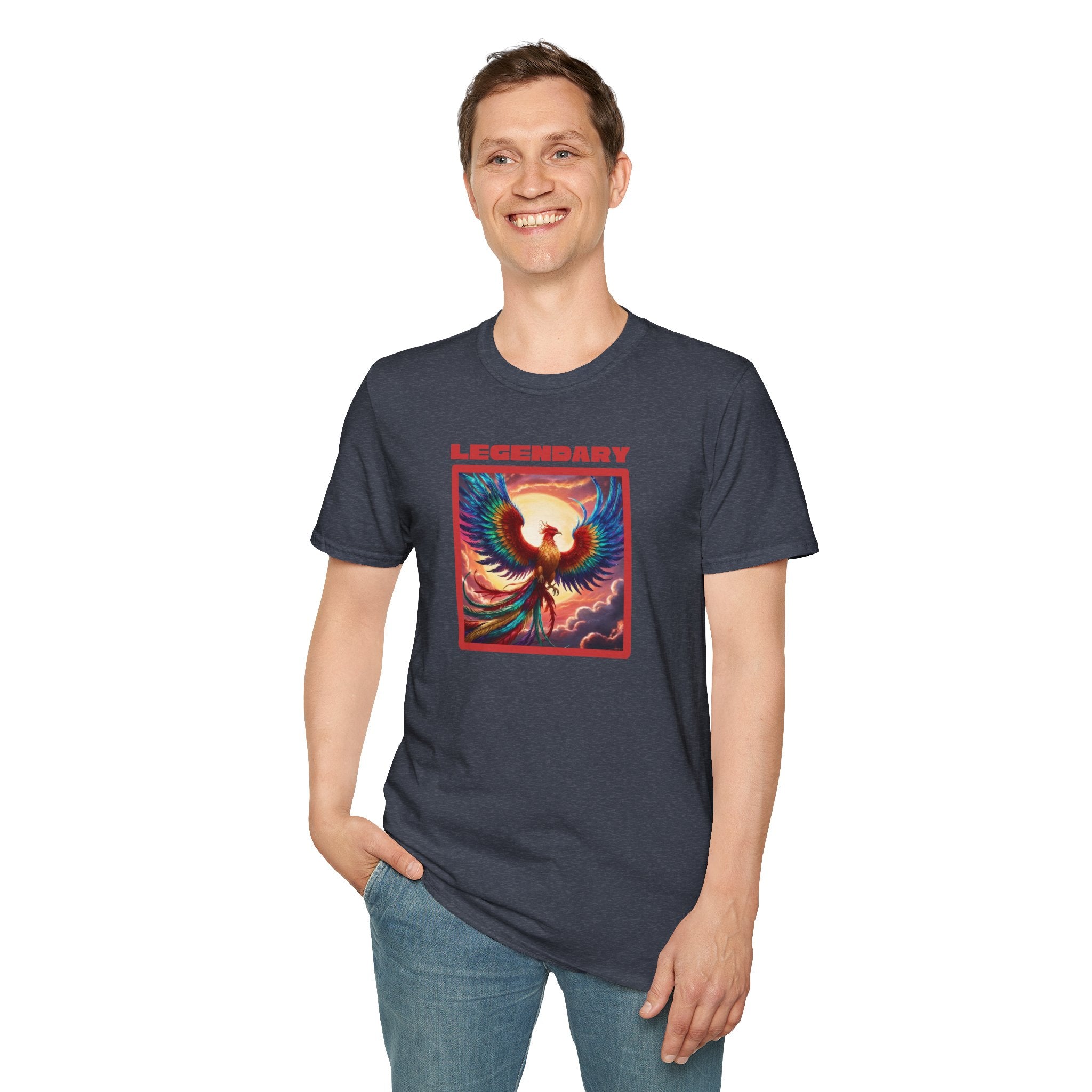 Phoenix Graphic Tee: Legendary Bird, Soft Cotton Shirt, Phoenix Rising Gift