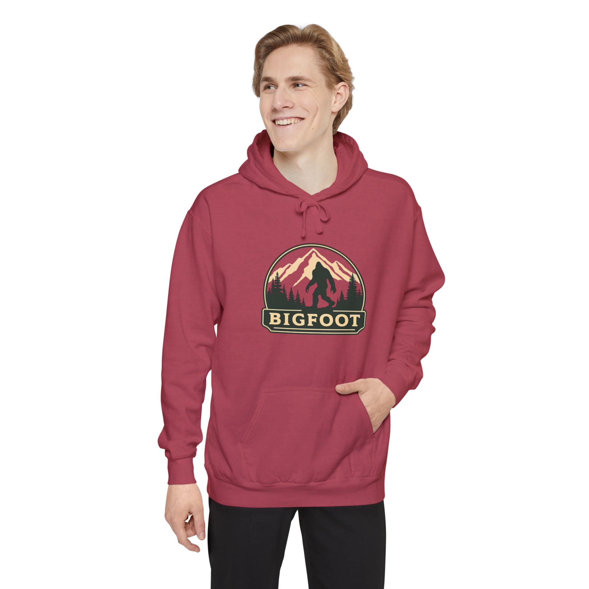Sasquatch Hoodie - Comfort Colors® | Bigfoot Sweatshirt, Hiking Gift for Nature Lovers, Cozy Unisex Pullover