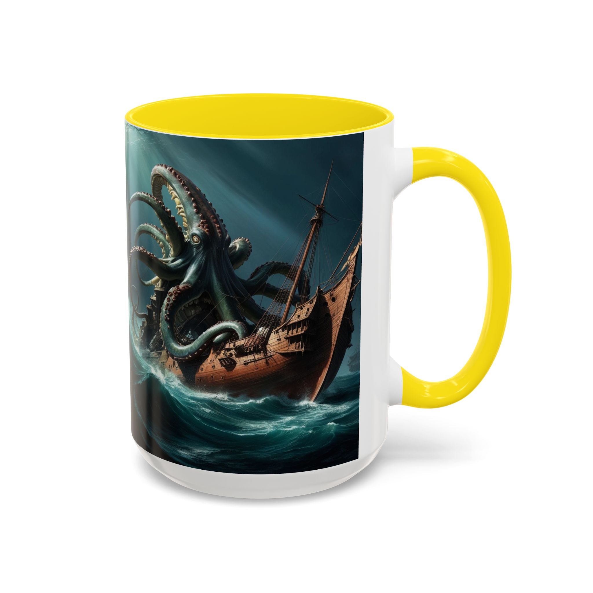 Kraken Coffee Mug: Giant Squid Coffee Cup, Legendary Monster, Nautical Gift