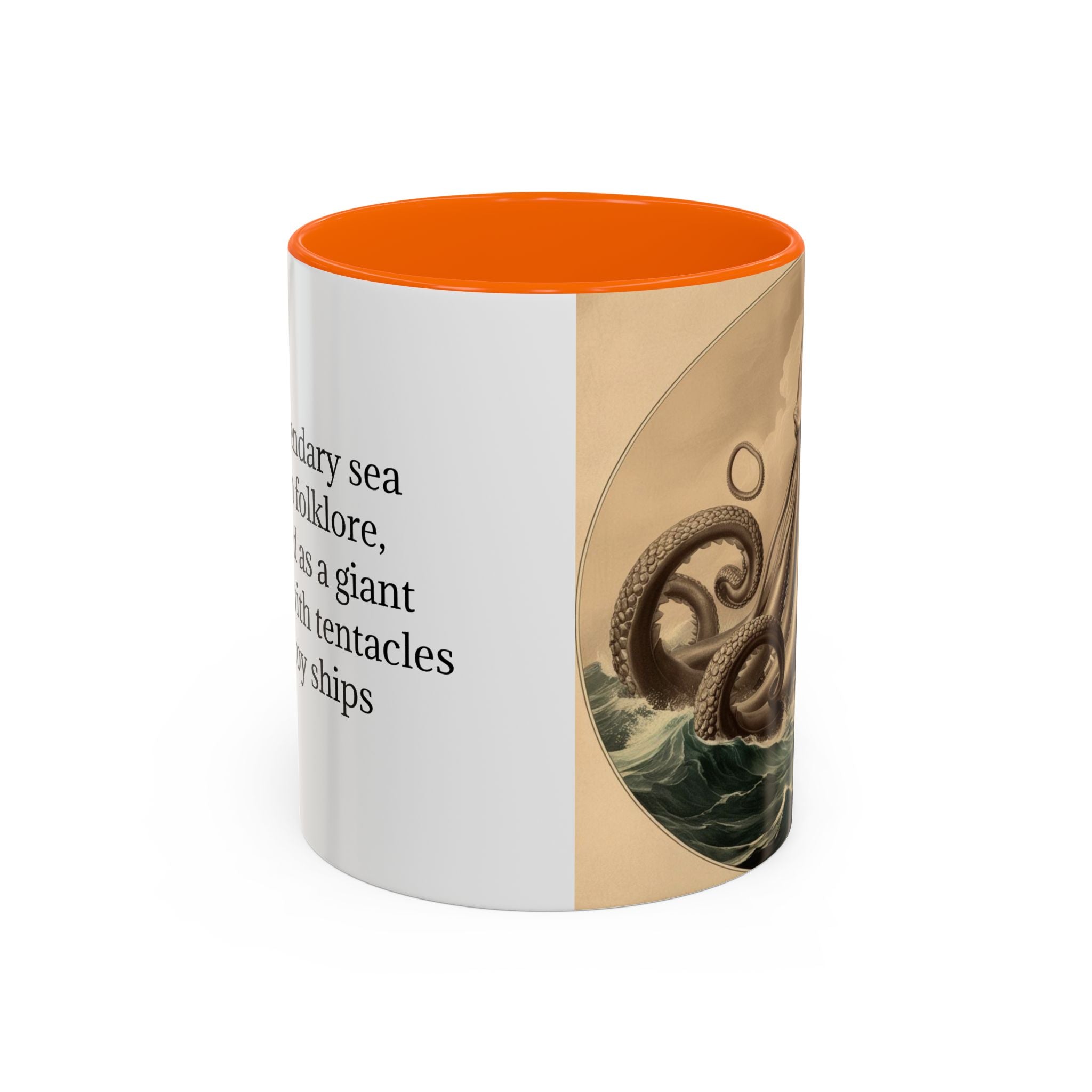Kraken Coffee Cup: Giant Squid Coffee Mug, Mugs for Men, Mythical Creature