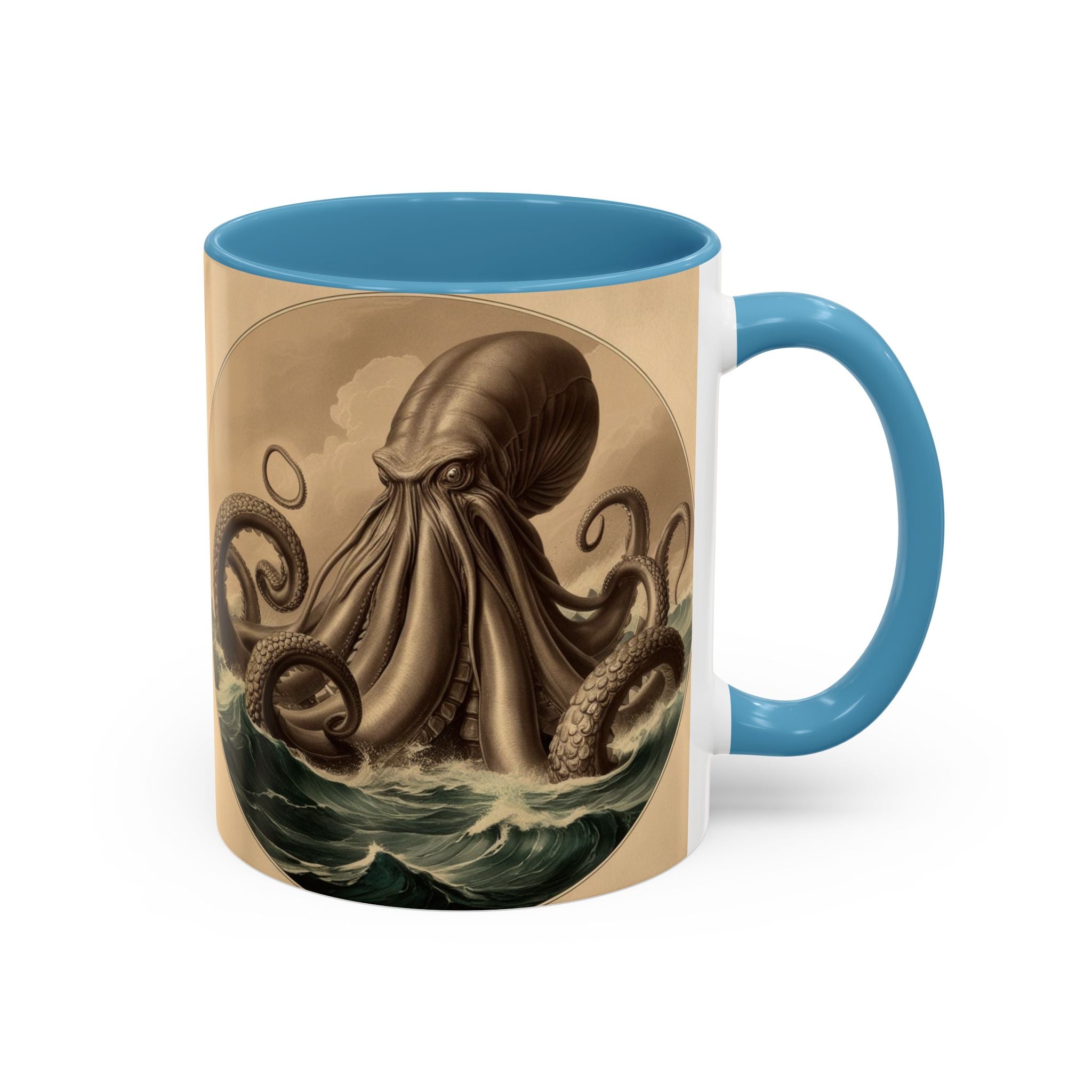Kraken Coffee Cup: Giant Squid Coffee Mug, Mugs for Men, Mythical Creature