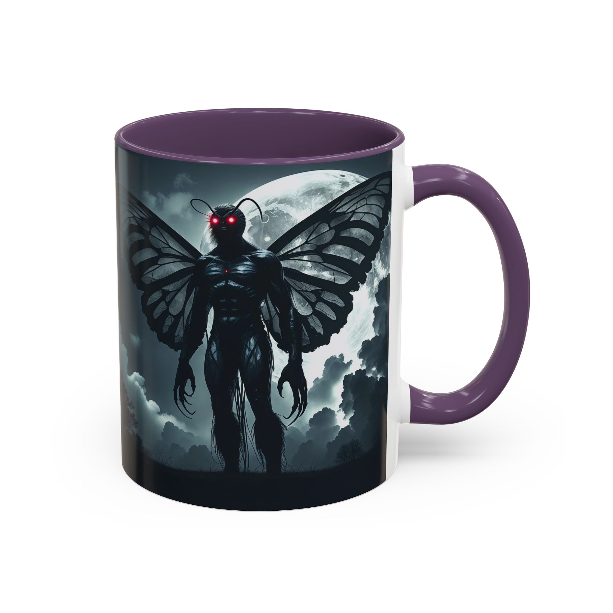 Mothman Coffee Mug: Supernatural Cryptid, Legendary Monster, Mugs for Men (Moon)