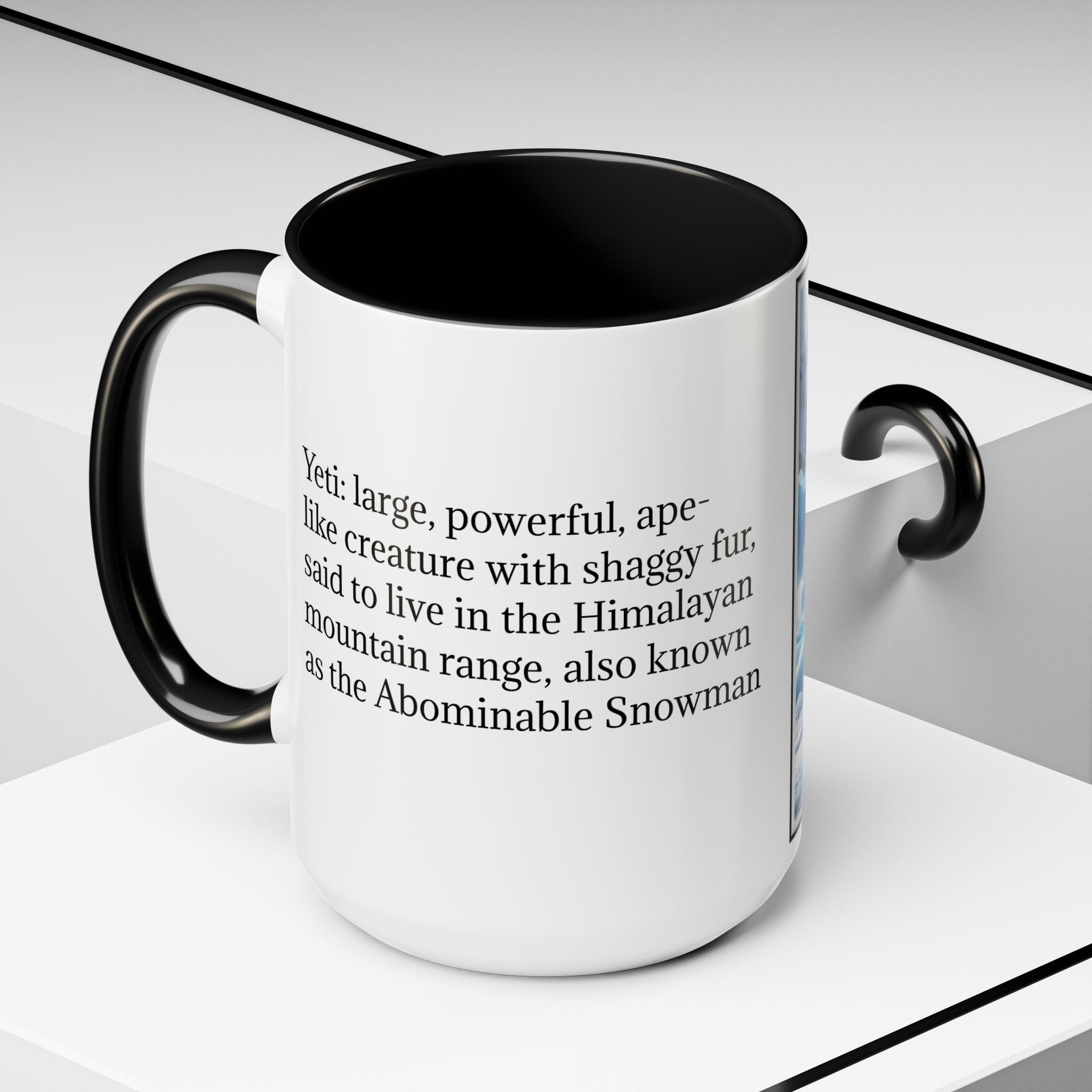 Yeti Coffee Mug: Abominable Snowman, Himalayan Mountain Cryptid, Bigfoot Camping Gift