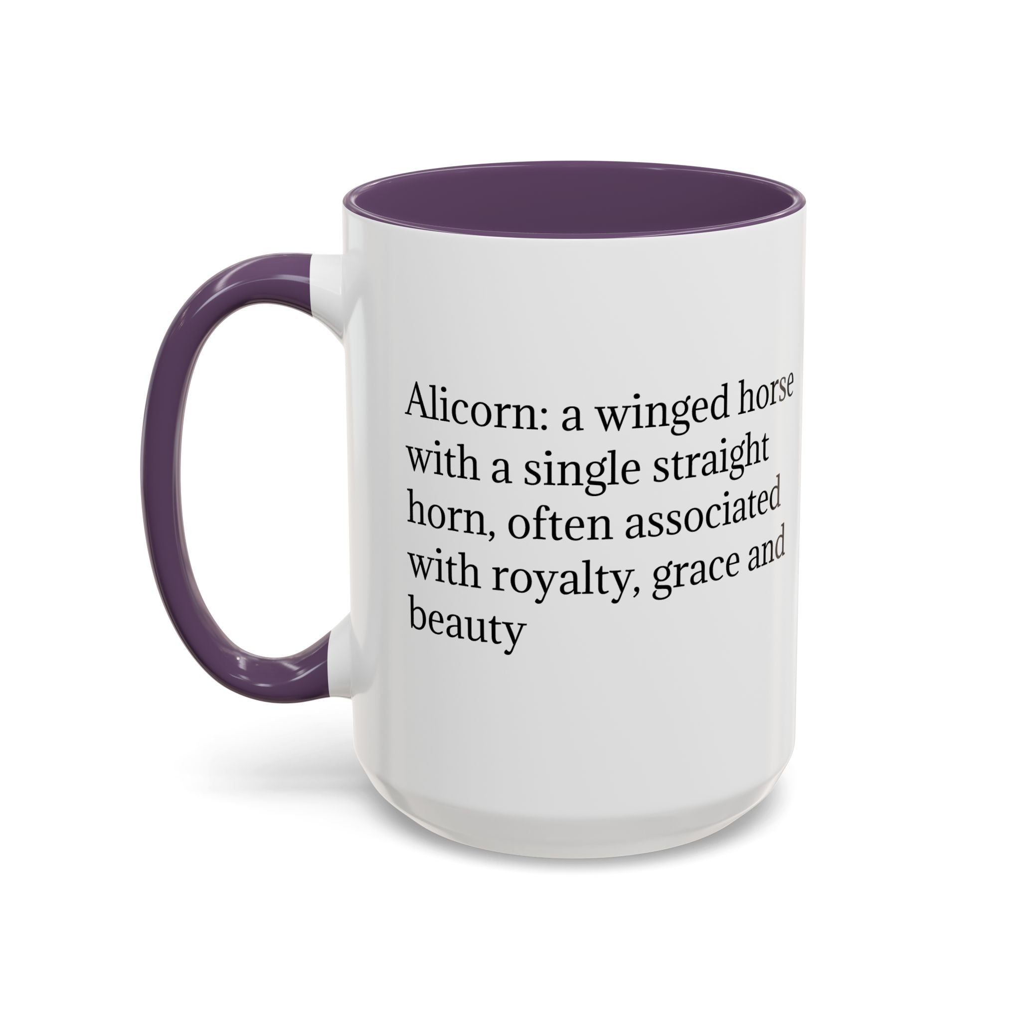 Unicorn Coffee Cup: Fantasy Alicorn Mug, Legendary Creature, Enchanted Gift (Purple)