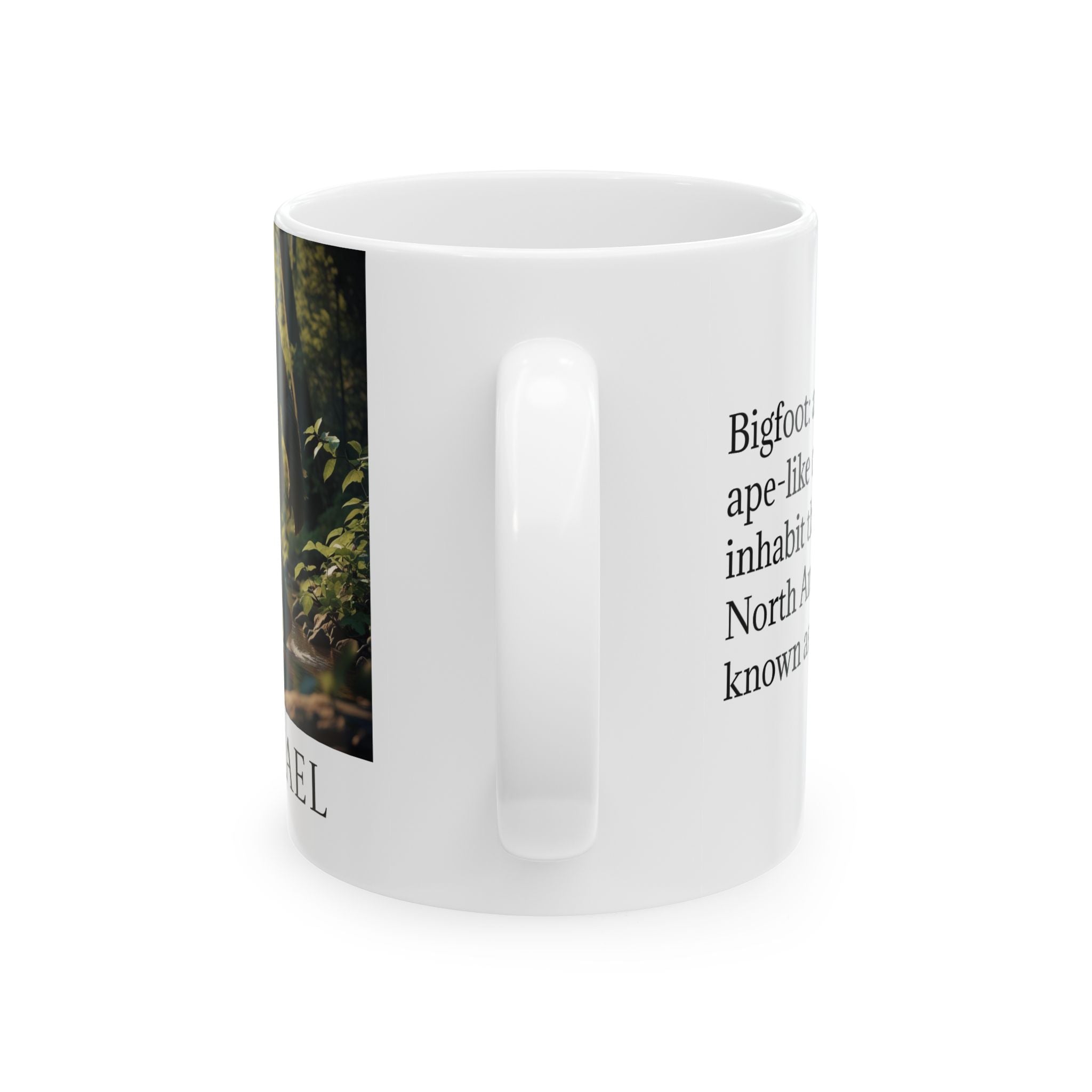 Customizable Bigfoot Coffee Mug: Sasquatch, Mythical Creature, Pacific Northwest Cryptid
