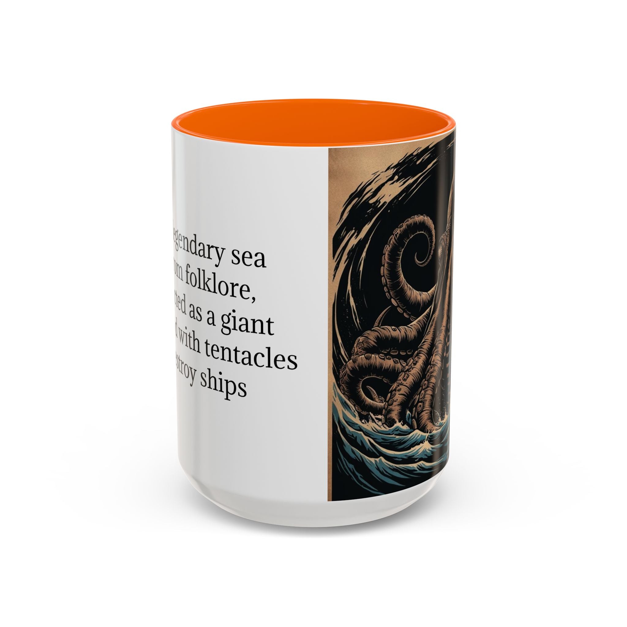 Kraken Coffee Mug: Giant Squid Coffee Cup, Sea Creature, Mugs for Men