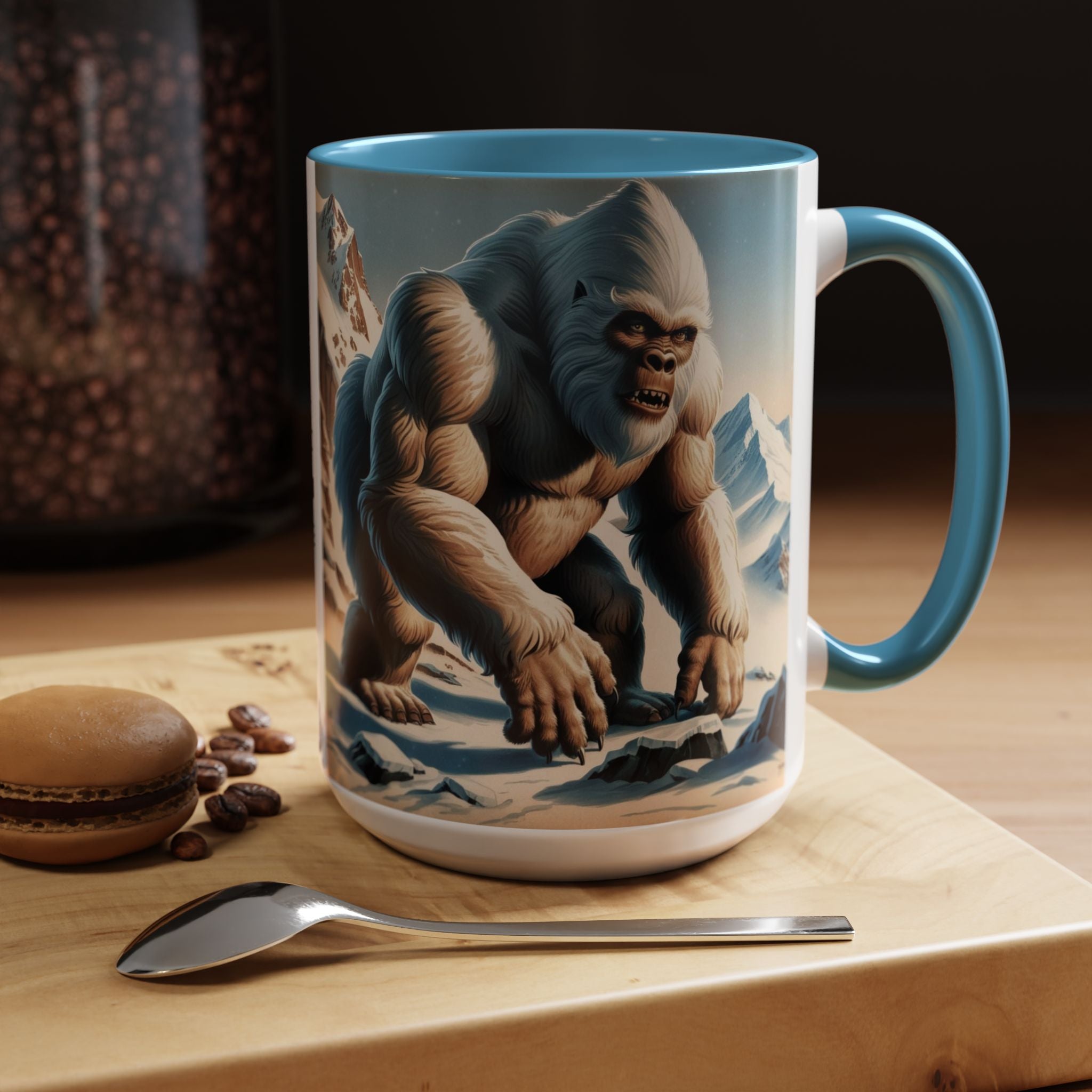 Abominable Snowman Coffee Mug: Himalayan Mountain Yeti, Mythical Creature, Sasquatch Gift
