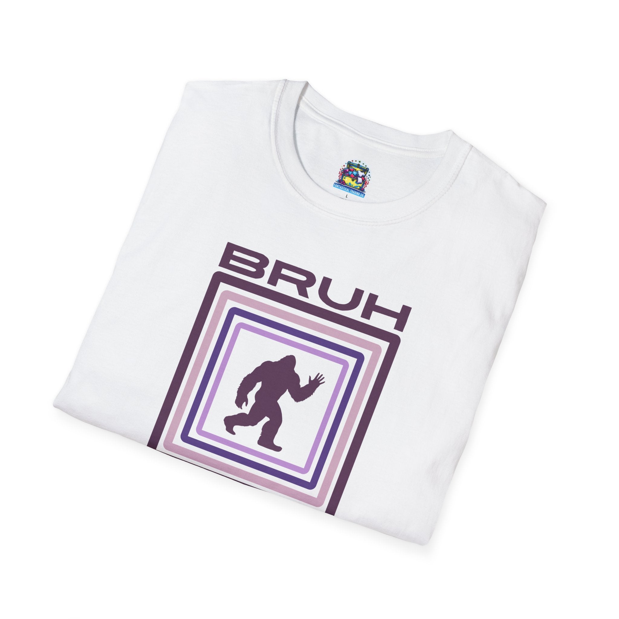 Bigfoot Shirt: Sasquatch Graphic Tee, Bruh, Mythical Creature, Soft Cotton T-Shirt