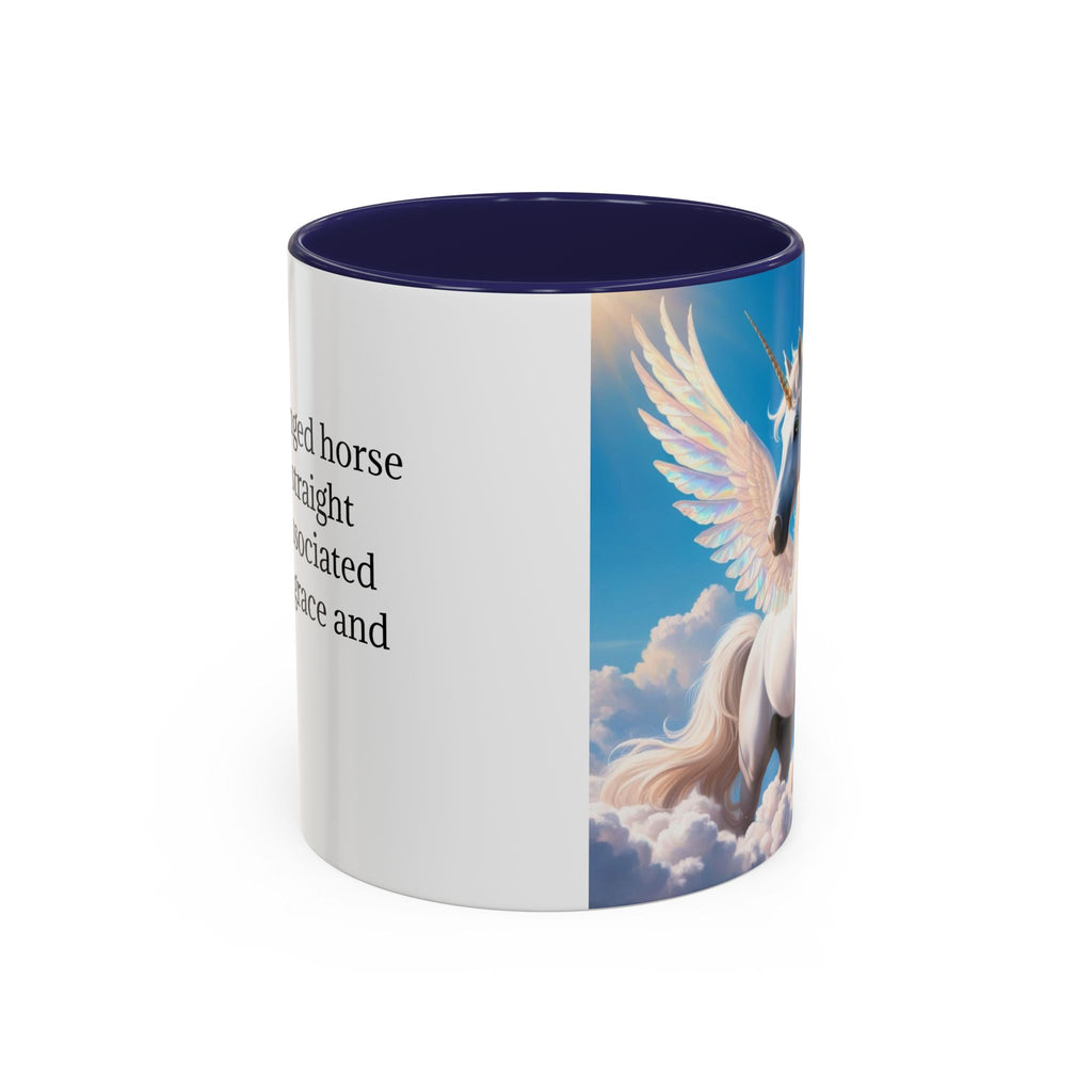 Unicorn Coffee Mug: Fairytale Alicorn, Mythical Creature, Enchanted Gift (Blue)