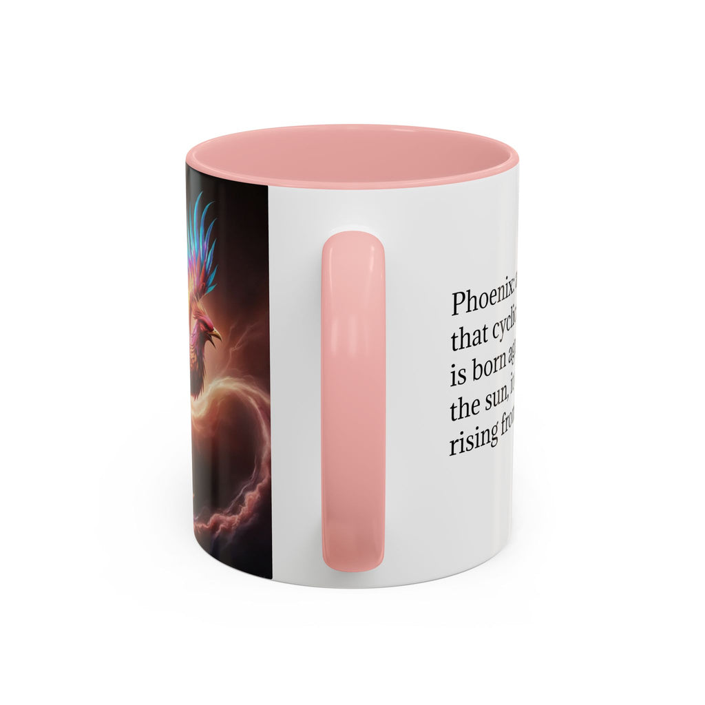 Phoenix Coffee Mug: Legendary Creature, Firebird Cryptid Coffee Cup, Renewal Rebirth