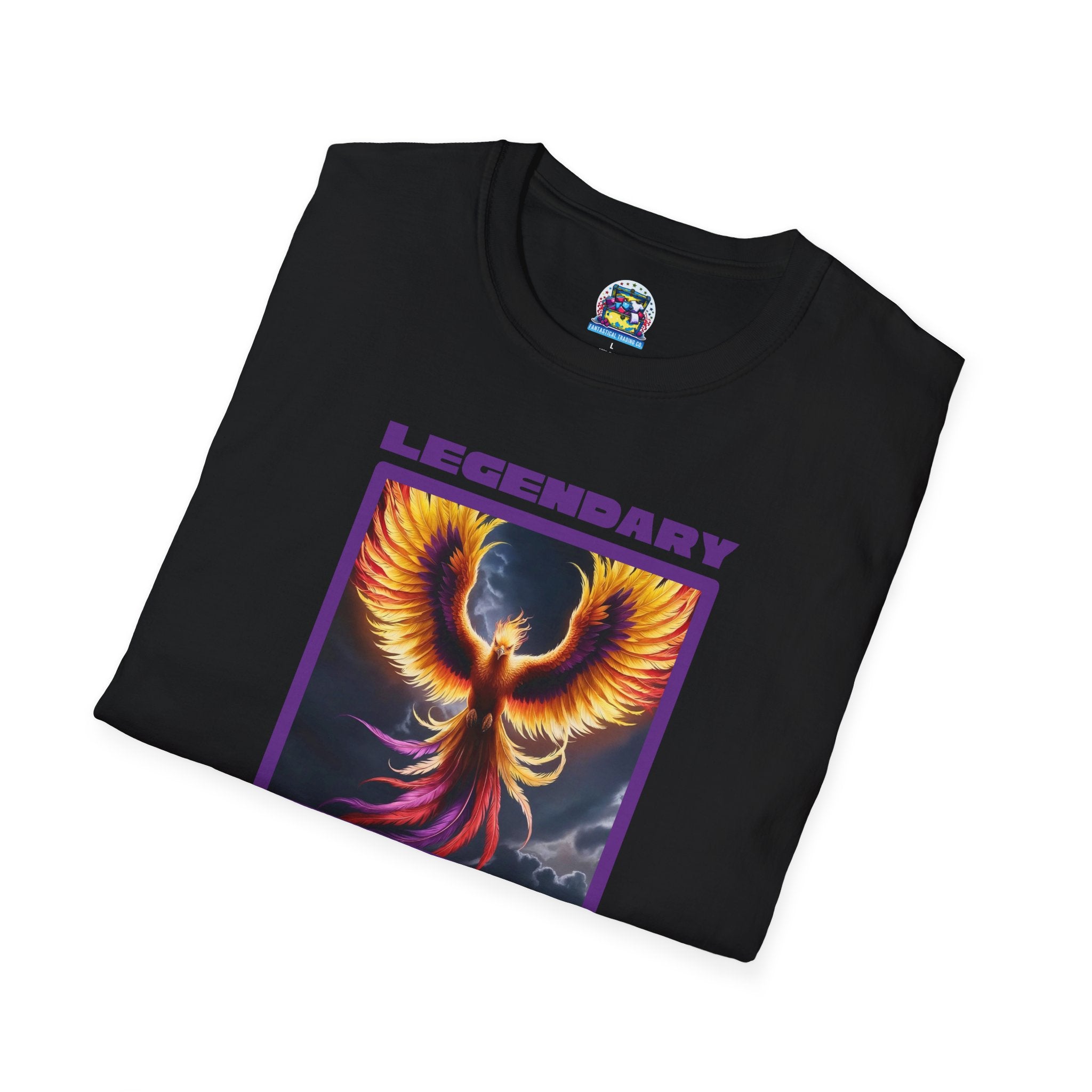 Phoenix Graphic Tee: Mythical Creature, Soft Cotton Shirt, Rise from the Ashes