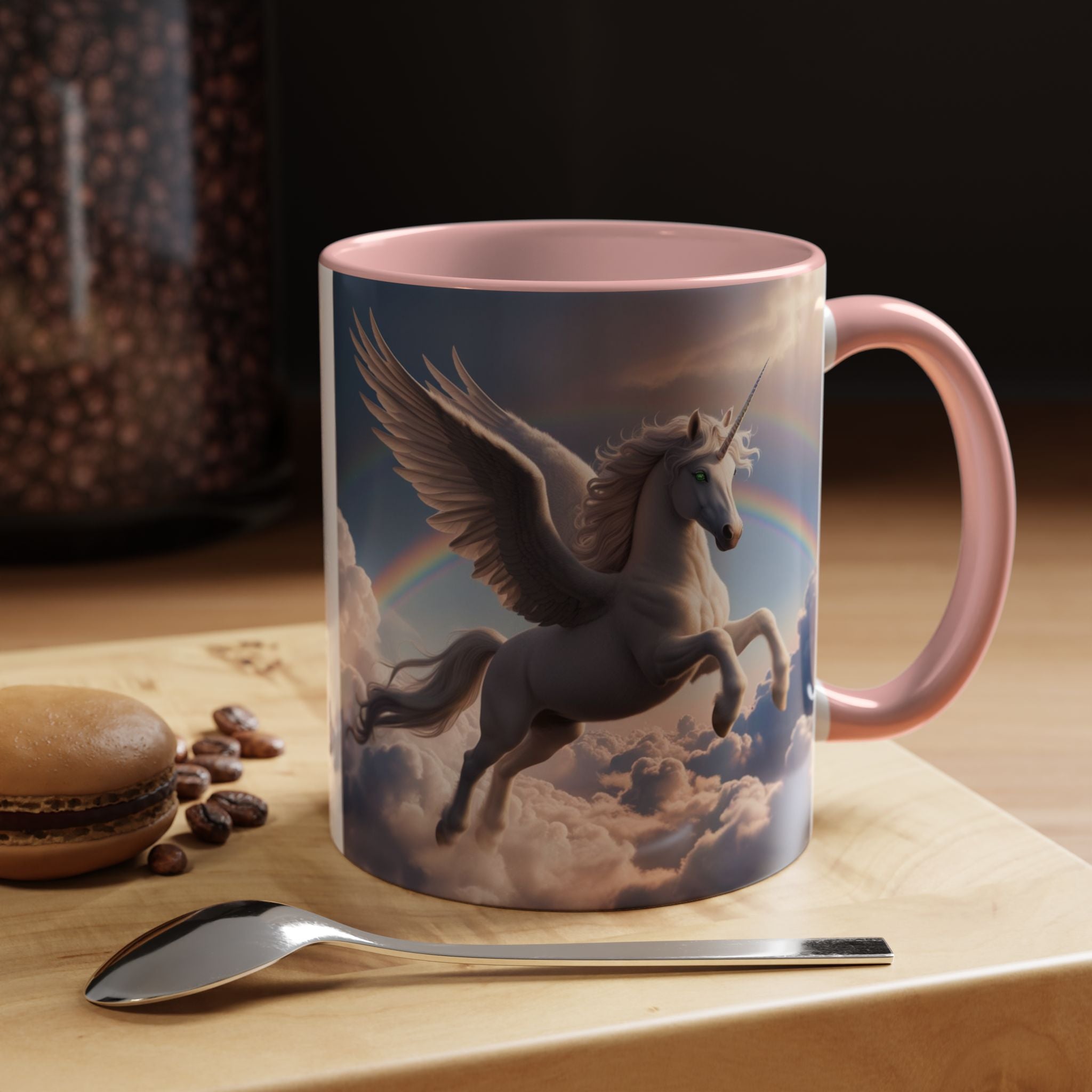 Unicorn Coffee Mug: Enchanted Alicorn, Mythical Creature, Fairytale Gift (Pink)