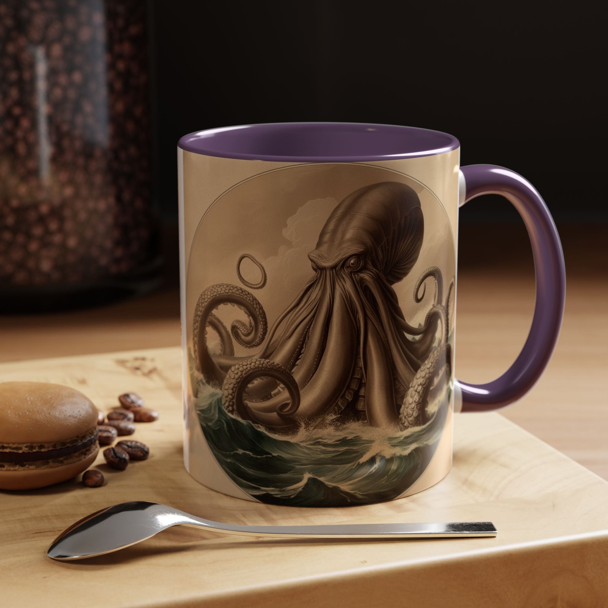Kraken Coffee Cup: Giant Squid Coffee Mug, Mugs for Men, Mythical Creature