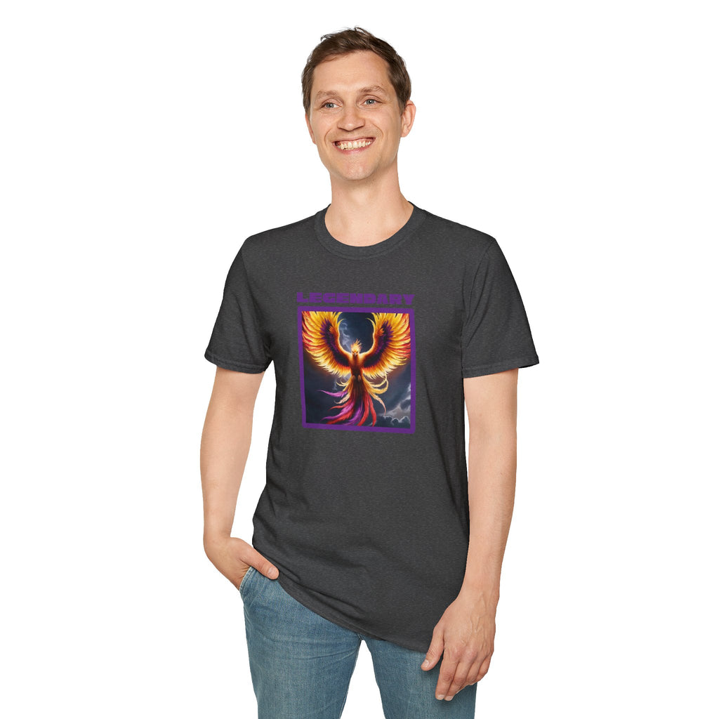 Phoenix Graphic Tee: Mythical Creature, Soft Cotton Shirt, Rise from the Ashes