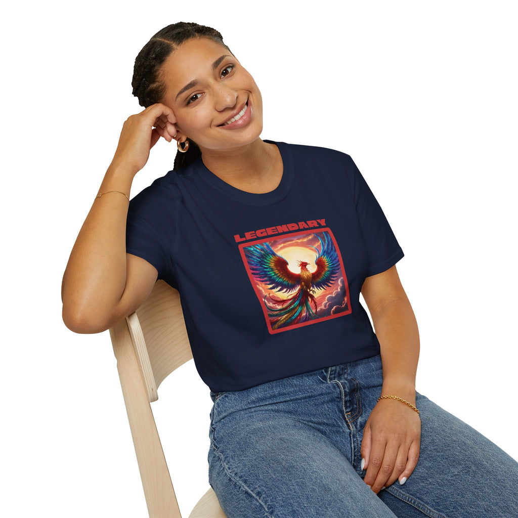 Phoenix Graphic Tee: Legendary Bird, Soft Cotton Shirt, Phoenix Rising Gift