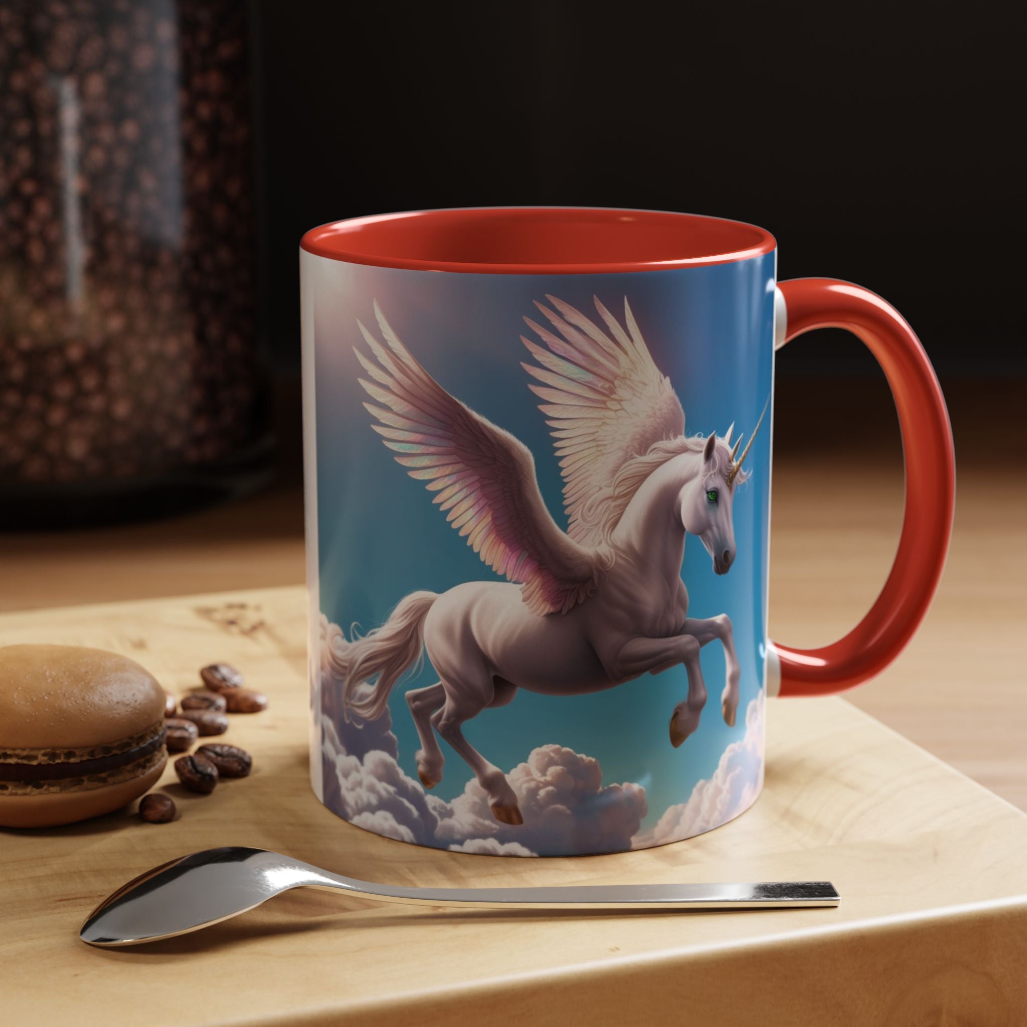 Unicorn Coffee Cup: Fantasy Alicorn Mug, Legendary Creature, Enchanted Gift (Purple)
