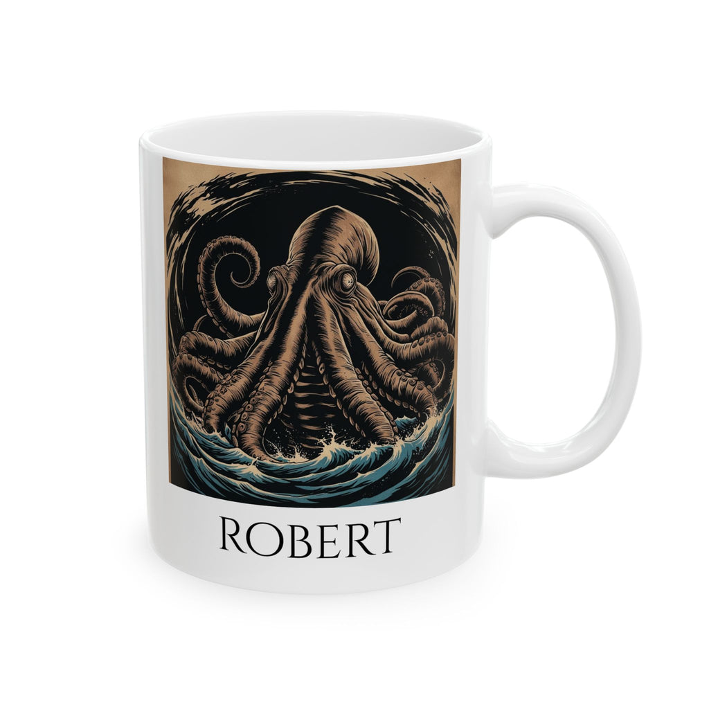 Personalized Kraken Coffee Mug: Giant Squid, Mythical Creature, Sea Monster