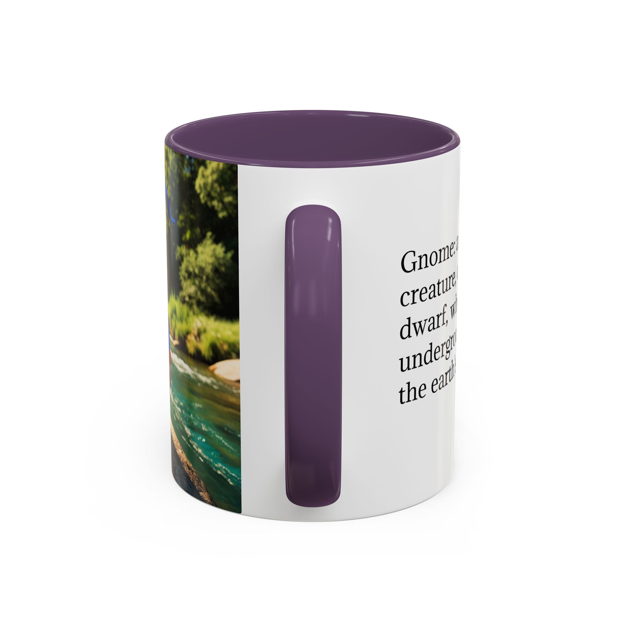 Gnome Coffee Mug:  Scandinavian Nisse, Nordic Folklore Gift, Enchanted Mushroom Garden