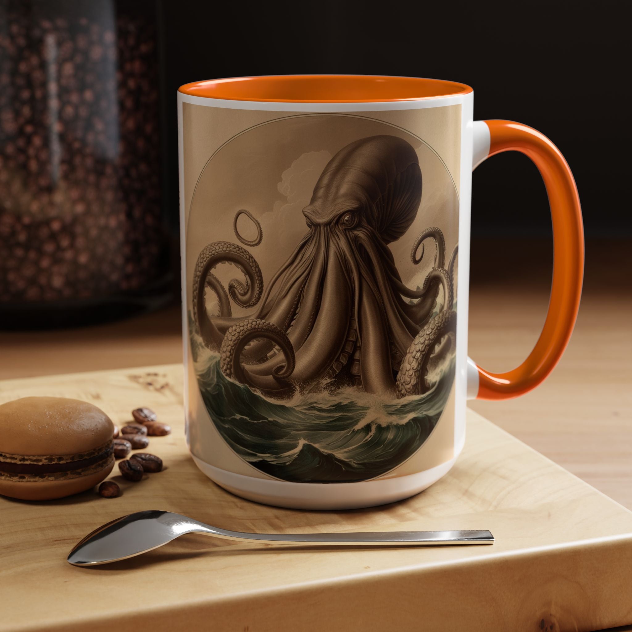 Kraken Coffee Cup: Giant Squid Coffee Mug, Mugs for Men, Mythical Creature
