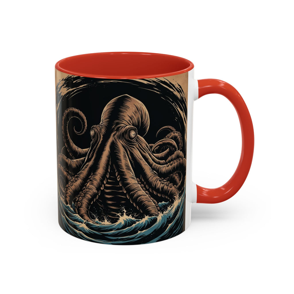 Kraken Coffee Mug: Giant Squid Coffee Cup, Sea Creature, Mugs for Men