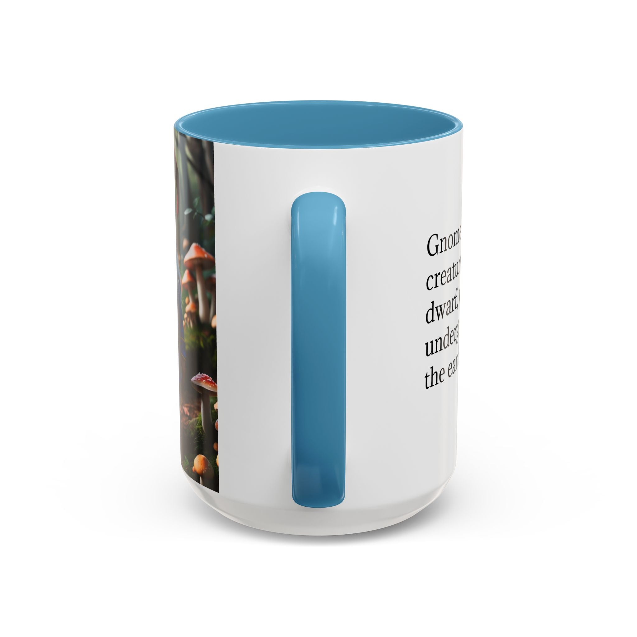 Gnome Coffee Mug: Nordic Folklore Gift, Scandinavian Nisse, Enchanted Mushroom Garden
