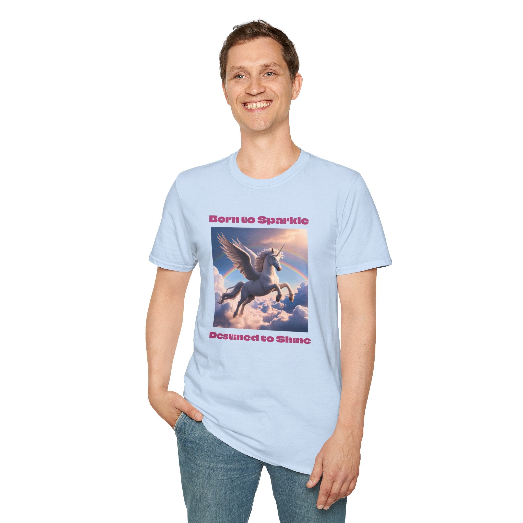Unicorn Shirt: Legendary Alicorn Graphic Tee, Born to Sparkle, Mythical Creature