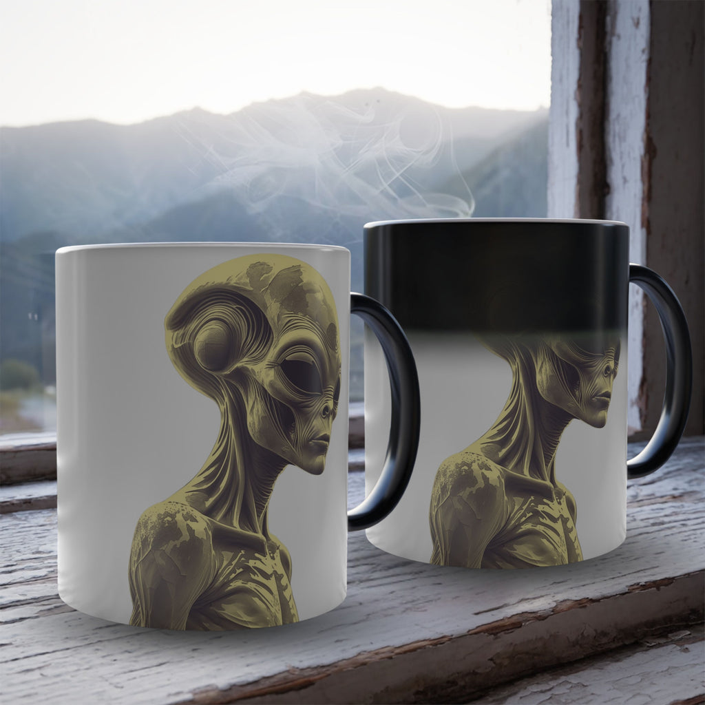 Color Changing Alien Coffee Mug: Conspiracy Theory, Extraterrestrial Watchers