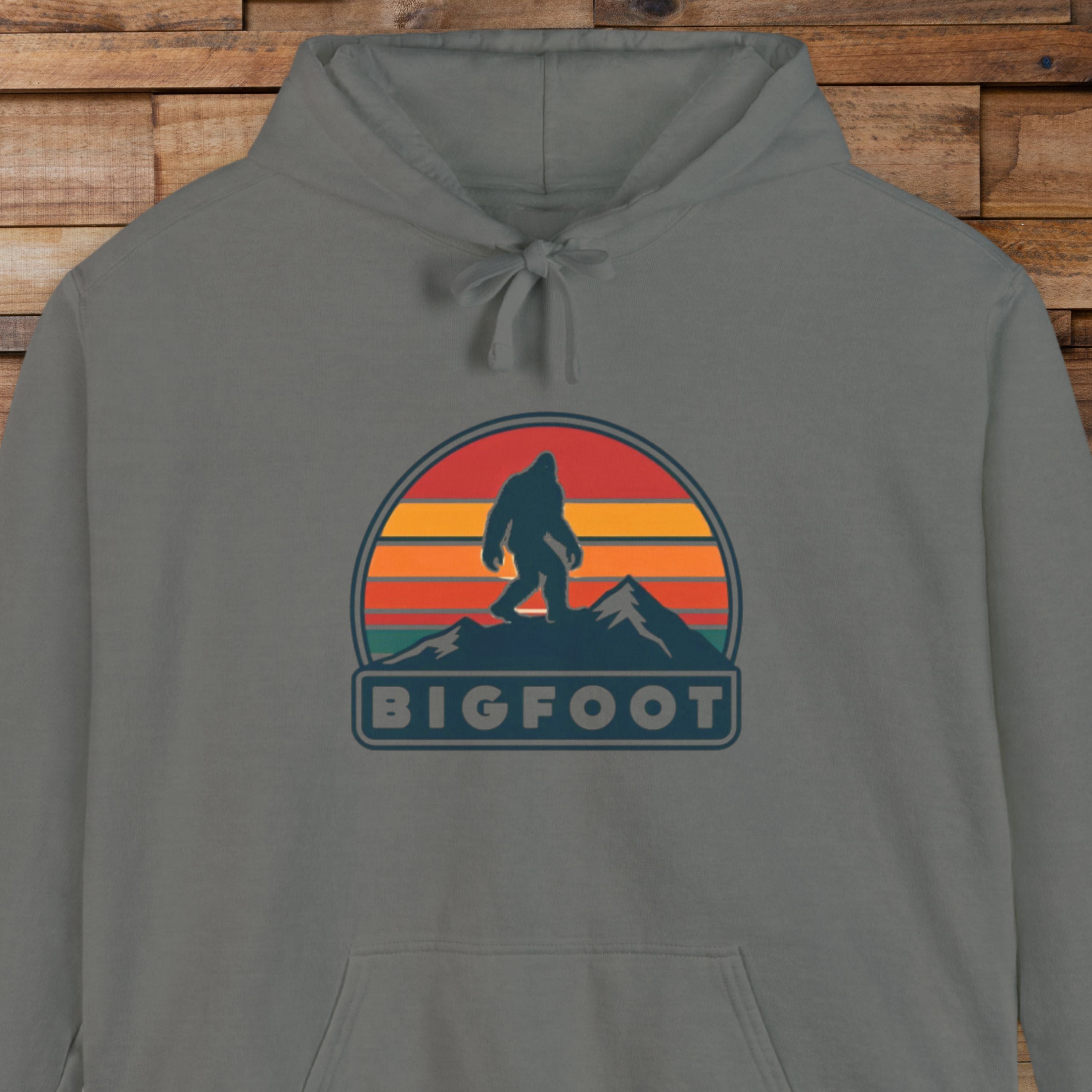 Bigfoot Hoodie Comfort Colors® | Sasquatch Sweatshirt, Cozy Unisex Pullover, Wilderness Adventure Apparel,