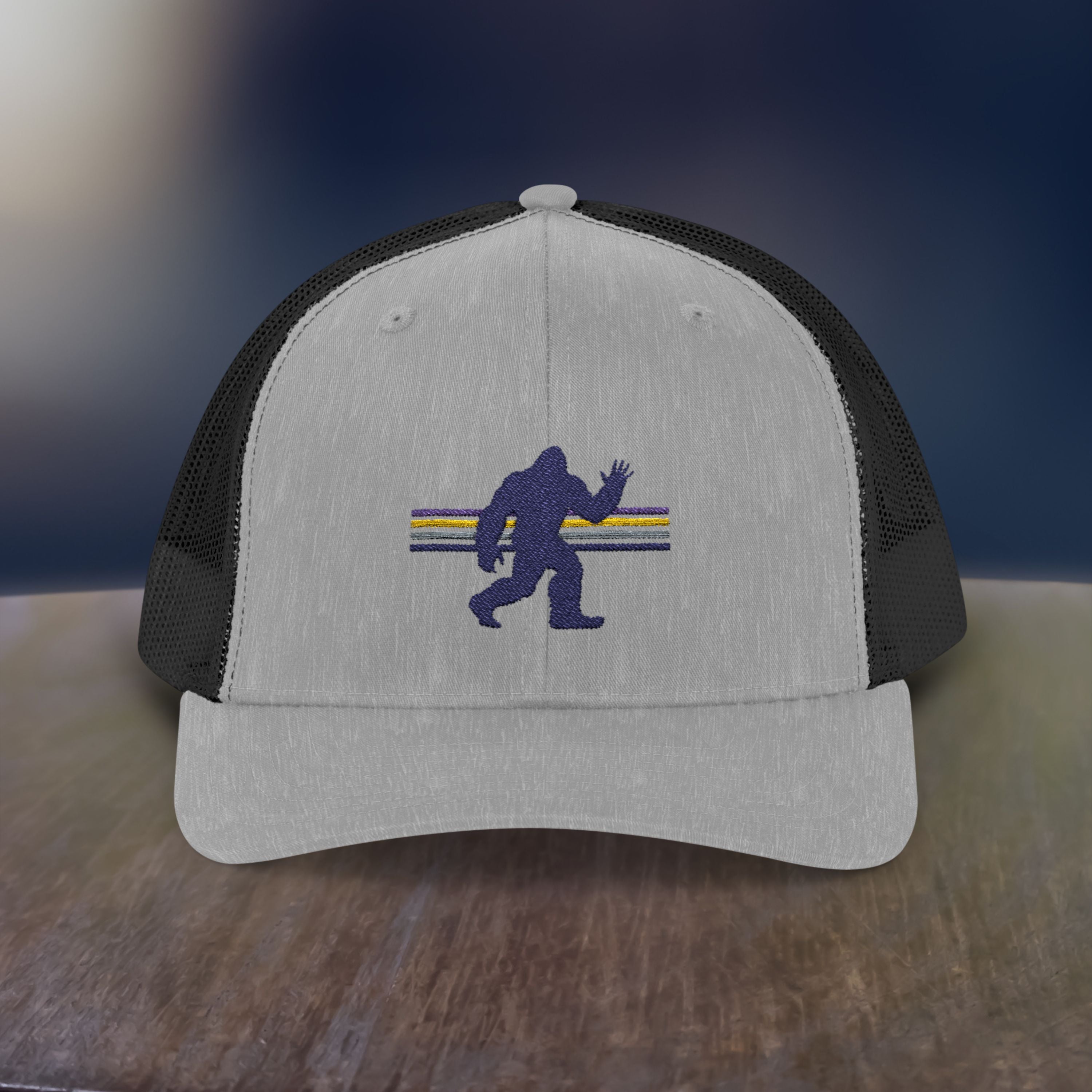 Bigfoot Baseball Cap: Sasquatch Trucker Hat, Snapback Hat, Embroidered Outdoor Gear