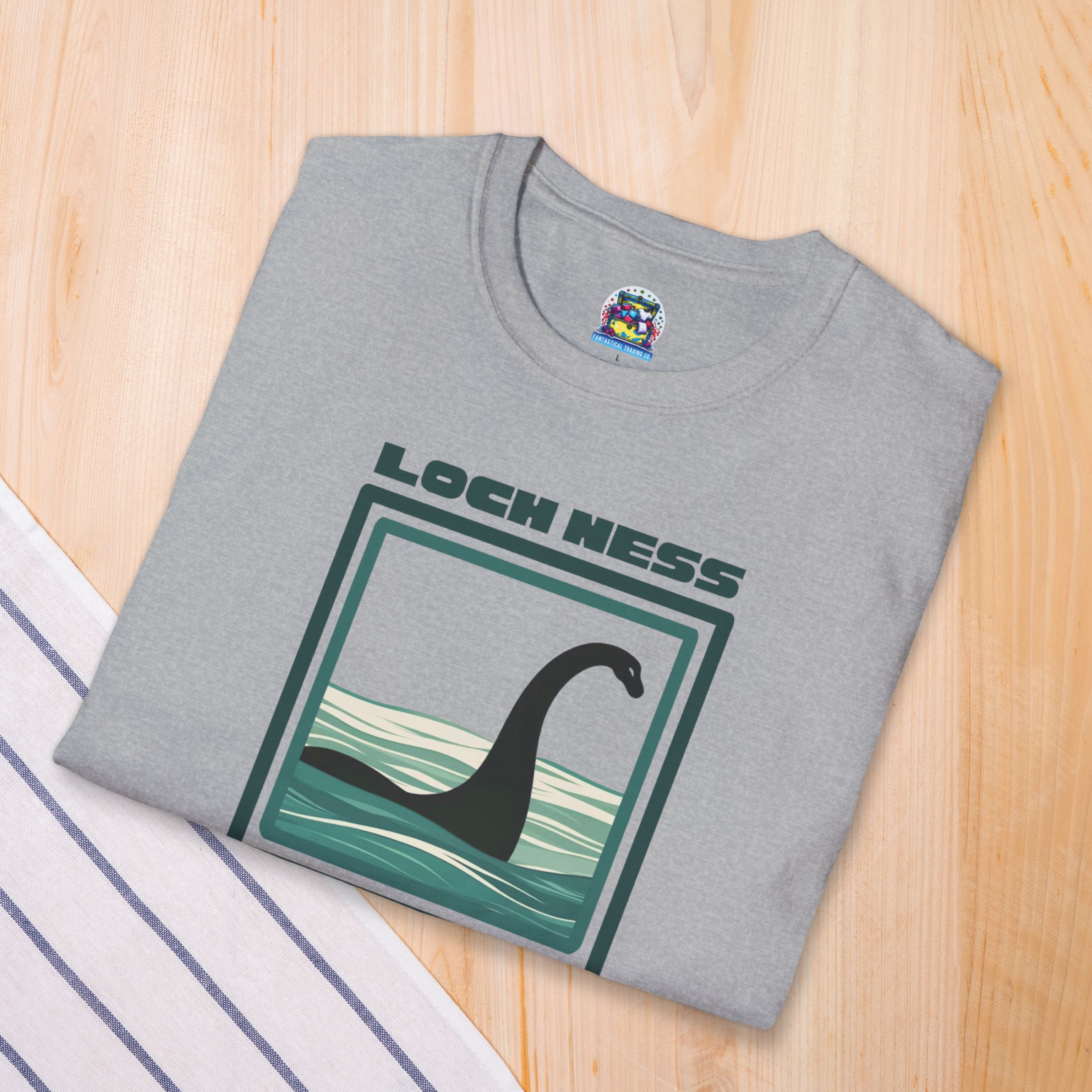 Lochness Monster Shirt: Plesiosaurus Graphic Tee, Nessie T-Shirt, Loch Ness Retro Clothing